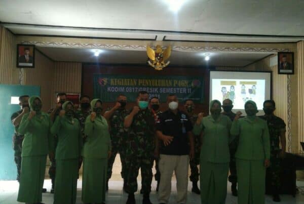 SOSIALISASI P4GN DAN SCREENING TES URIN DI KODIM 0817 GRESIK