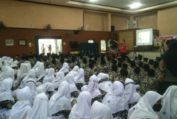 Sosialisasi P4GN dalam Pekan Classmeeting di MTsN Gresik Kabupaten Gresik