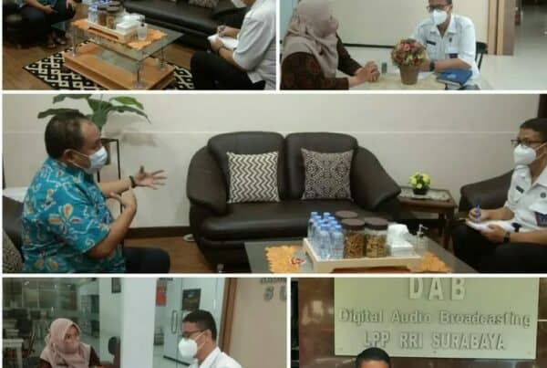 BNN Kabupaten Gresik melakukan Koordinasi dengan LPP RRI Surabaya
