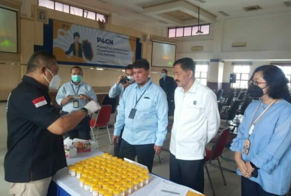 KPP Pratama Lamongan Melaksanakam Kegiatan Sosialisasi P4GN dan Tes Urin Bagi seluruh pegawai KPP Pratama Lamongan.