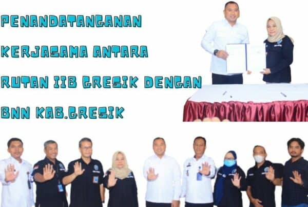 Penandatanganan Perjanjian Kerjasama antara Rutan Kelas II B Gresik dengan BNN Kabupaten Gresik