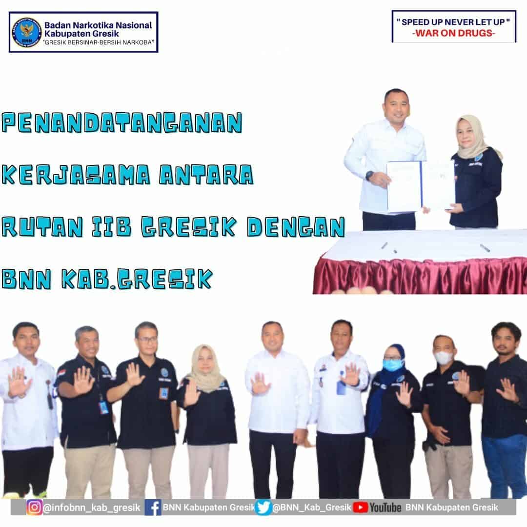 Penandatanganan Perjanjian Kerjasama antara Rutan Kelas II B Gresik dengan BNN Kabupaten Gresik